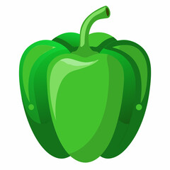 Vector illustration of a green paper