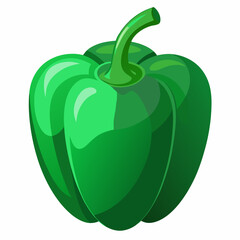 Vector illustration of a green paper