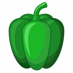 Vector illustration of a green paper