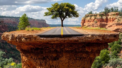Road to Nowhere: A Cliffside Journey