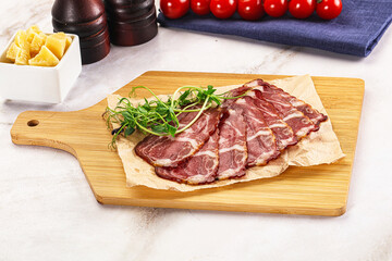 Italian pork sausage - prosciutto crudo