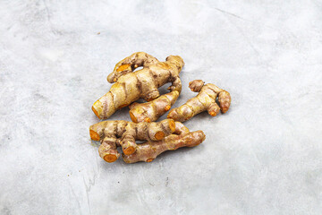 Fresh young Tumeric root heap
