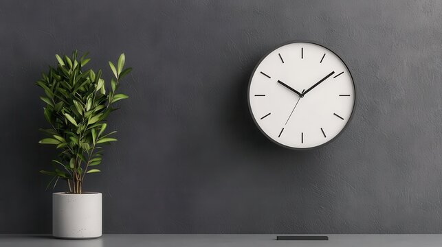 Luxury stainless steel standing clock with ultramodern geometric base, frameless digital display, and an elegant office touch