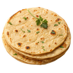 Chapati roti bread png Indian flatbread png wheat bread png transparent background image