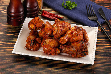 Hot and spicy Buffalo chicken wings