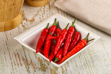 Red hot chili pepper heap