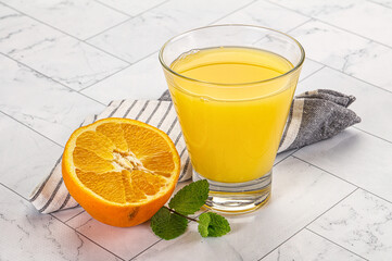 Fresh Orange juice with fruit
