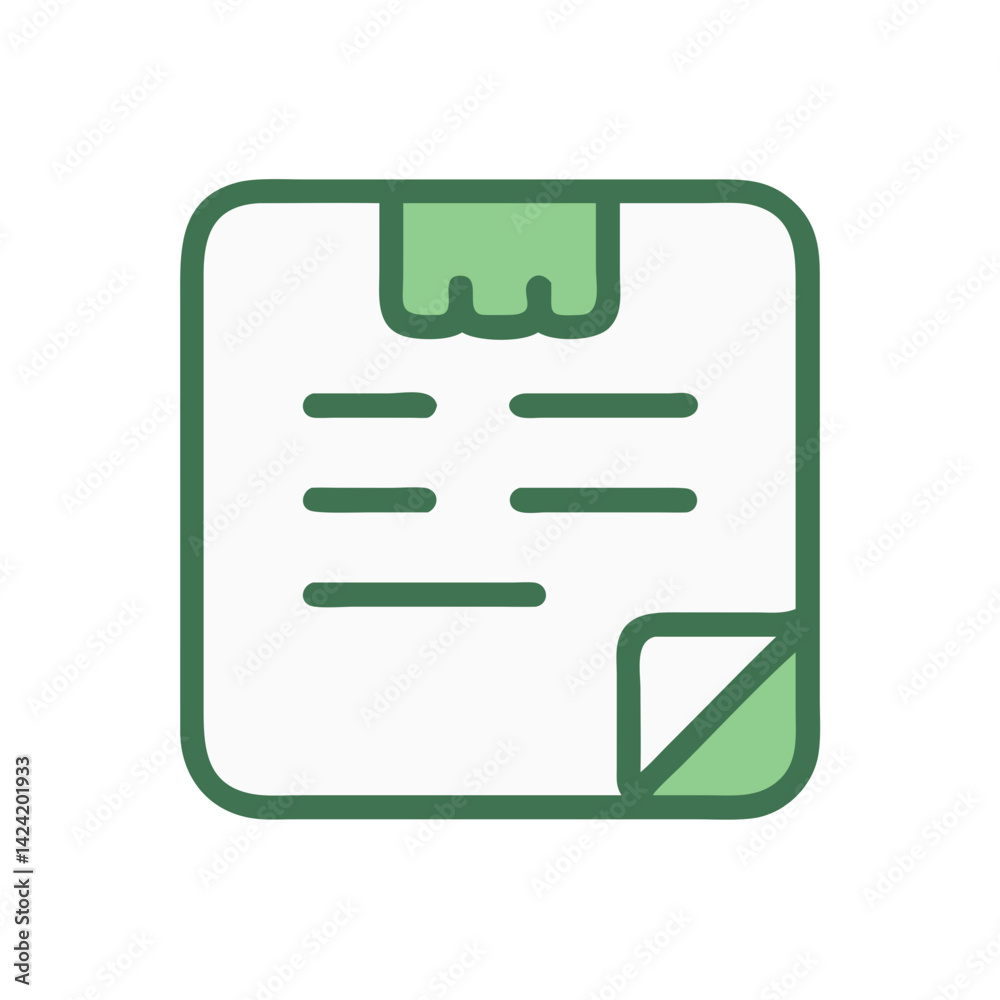 Poster Floating Task Notes Icon Representing To-Do Lists and Task Management