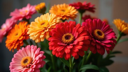 orange gerbera flowers