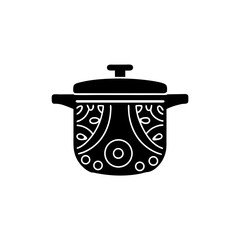 creative details Pressure Cooker Icon vector Illustration