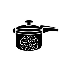 creative details Pressure Cooker Icon vector Illustration