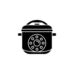 creative details Pressure Cooker Icon vector Illustration