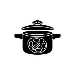creative details Pressure Cooker Icon vector Illustration