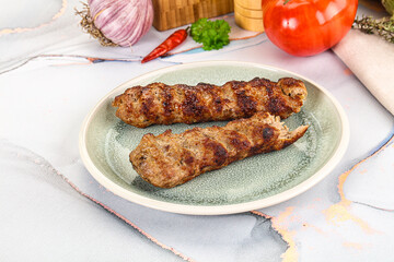 Beef kebab minced meat shashlik