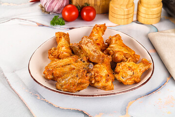 Grilled spicy chili chicken wings