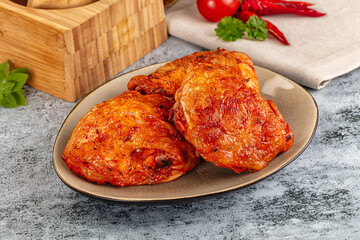 Baked marinated crispy chicken tighs