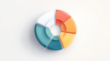 Colorful pie chart graphic