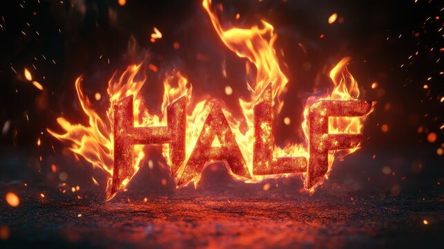 Flame 3D text effect. Editable text style effect with red light theme.