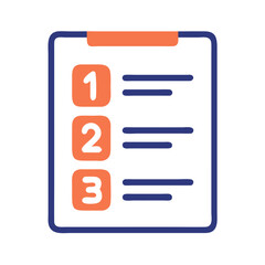 Numbered Task List Icon Representing Organized To-Do List and Task Management