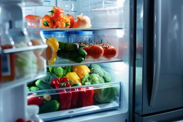 Indoor refrigerator repair by professional maintenance technician