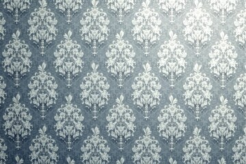Subtle gray damask pattern with a geometric twist , stylish, repeating, seamless pattern