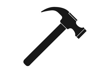 hammer icon vector art illustration isolated on white background