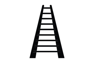 wooden ladder vector illustration isolated on white background