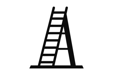 wooden ladder vector illustration isolated on white background