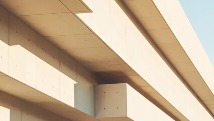 Obraz premium Modern Building Exterior with Concrete Facade