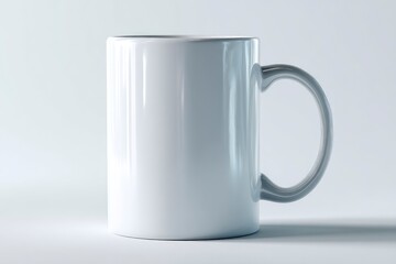 Obraz premium Blank White Mug: A Clean Minimalist Product Shot