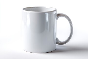 Blank White Mug: Minimalist Ceramic Coffee Cup
