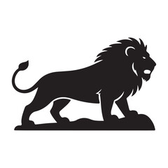 vector illustration of a lion. eps 10