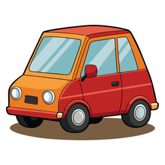 microcar shilhotee vector isolated on white background