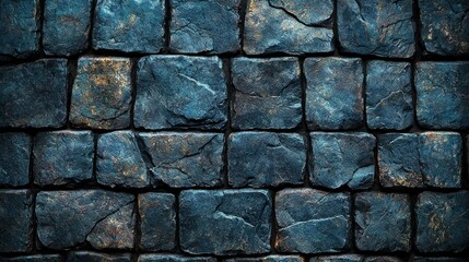 Dark blue stone wall texture