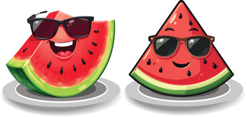 cute watermelon cartoon