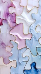 Fototapeta premium purple puzzle background