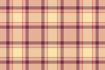 Flooring check fabric plaid, stripe texture tartan vector. Occupation background pattern seamless textile in orange and amber colors.