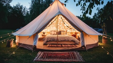 Glamping Under the Stars: Luxurious Bell Tent Experience