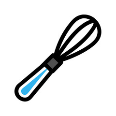 Fototapeta premium Whisk Icon Representing Mixing or Beating Tool