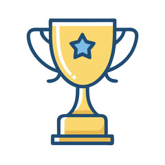 Winner Trophy Cup Icon Representing Achievement and Success