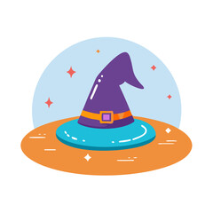 Wizard Hat on Floor Icon Representing Magical Costume