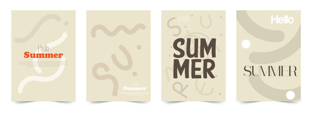 Summer Poster Design Template Bundle A4 Size  Poster For Summer 