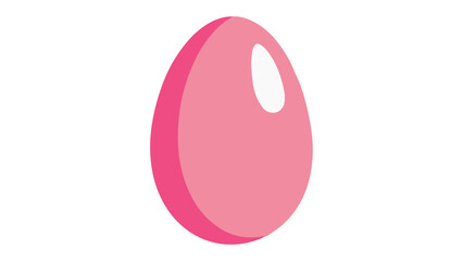 pink egg illustration in vector, pink egg sign vector illustration