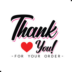 Thank You for Your Order. Elegant Thank You for Your Order Design with Stylish Graphics. Sophisticated Thank You for Your Purchase Image with Modern Elements. Chic Thank You for Your Order Graphic