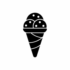 creative details Ice Cream Scoop Icon vector Illustration