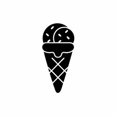 creative details Ice Cream Scoop Icon vector Illustration