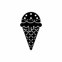 creative details Ice Cream Scoop Icon vector Illustration