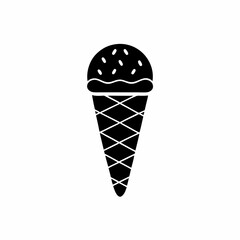 creative details Ice Cream Scoop Icon vector Illustration
