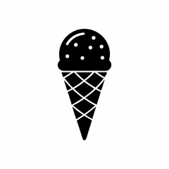 creative details Ice Cream Scoop Icon vector Illustration