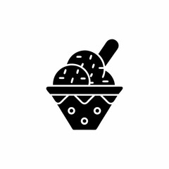 creative details Ice Cream Scoop Icon vector Illustration